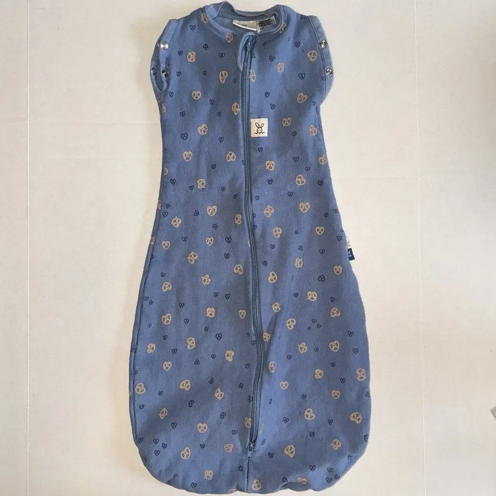 Ergo Pouch Sleep Sac 1.0 TOG 3-6 Months Size 00 Newborn Blue Petit Pretzel - Picture 1 of 11
